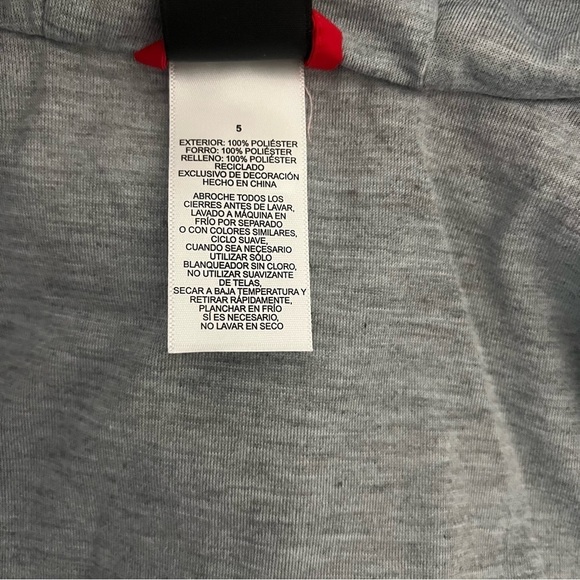 Gerry Kids Size 5 Jersey Lined Bubble Jacket Red Gray Camo Zipper Lining Gray - Picture 7 of 11